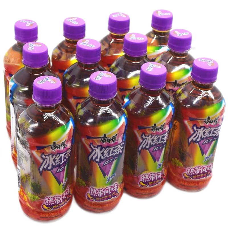 康师傅热带红330ml12瓶迷你小瓶装饮料