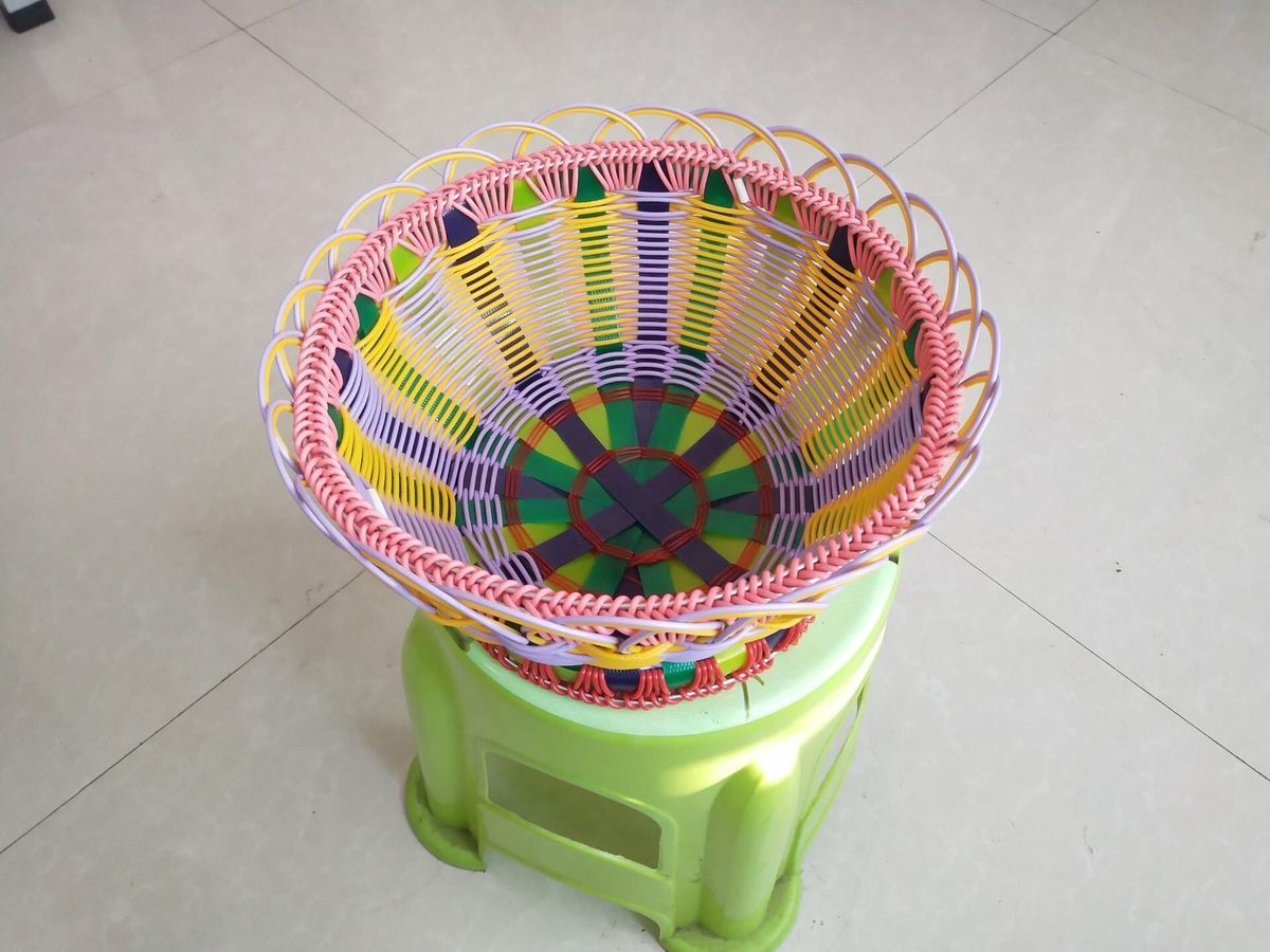 《pet塑钢打包带彩色带石材打包带塑胶打包带编织篮子鱼篓箩筐硬带