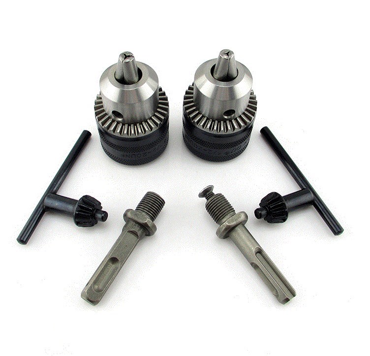 电锤冲击钻转换手电钻夹头方柄圆柄连接杆接头电动工具多功能配件