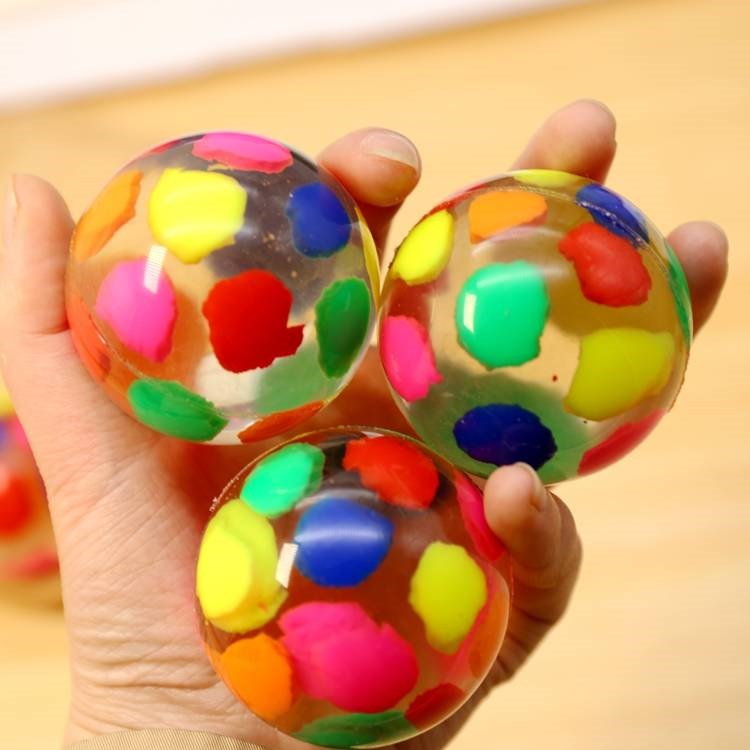 60号特大弹力球儿童宝宝弹弹球户外游戏玩具扭蛋机跳跳球实心橡胶