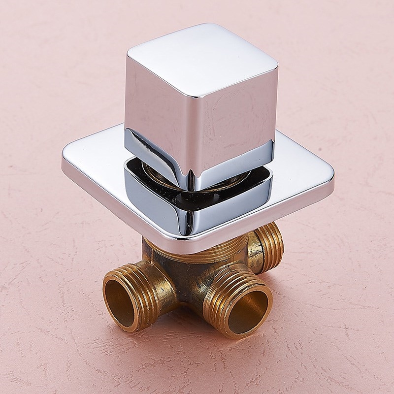 浴室柜冷热水龙头混水阀开关法耐配件三孔转换分水器洗手脸盆面盆
