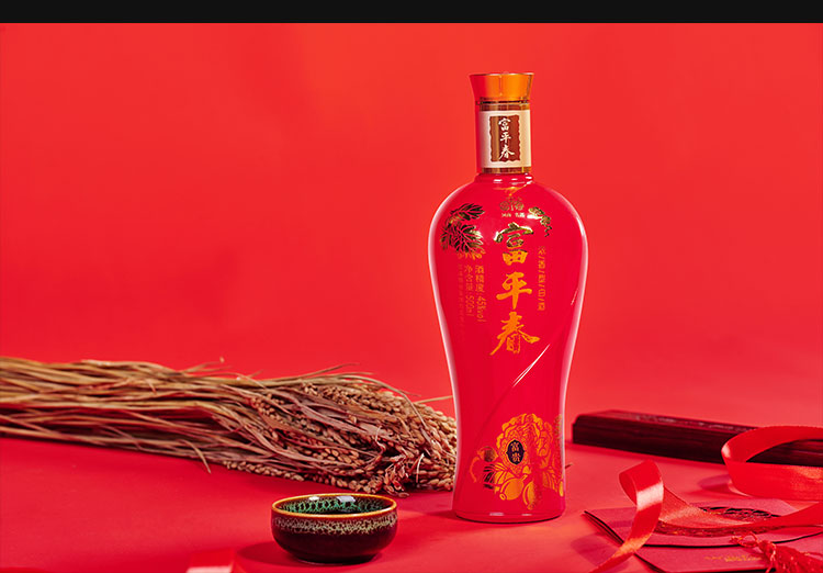 河南白酒富平春 富贵 45度 500ml*1瓶 浓香型白酒礼盒 婚庆 宴请 纯