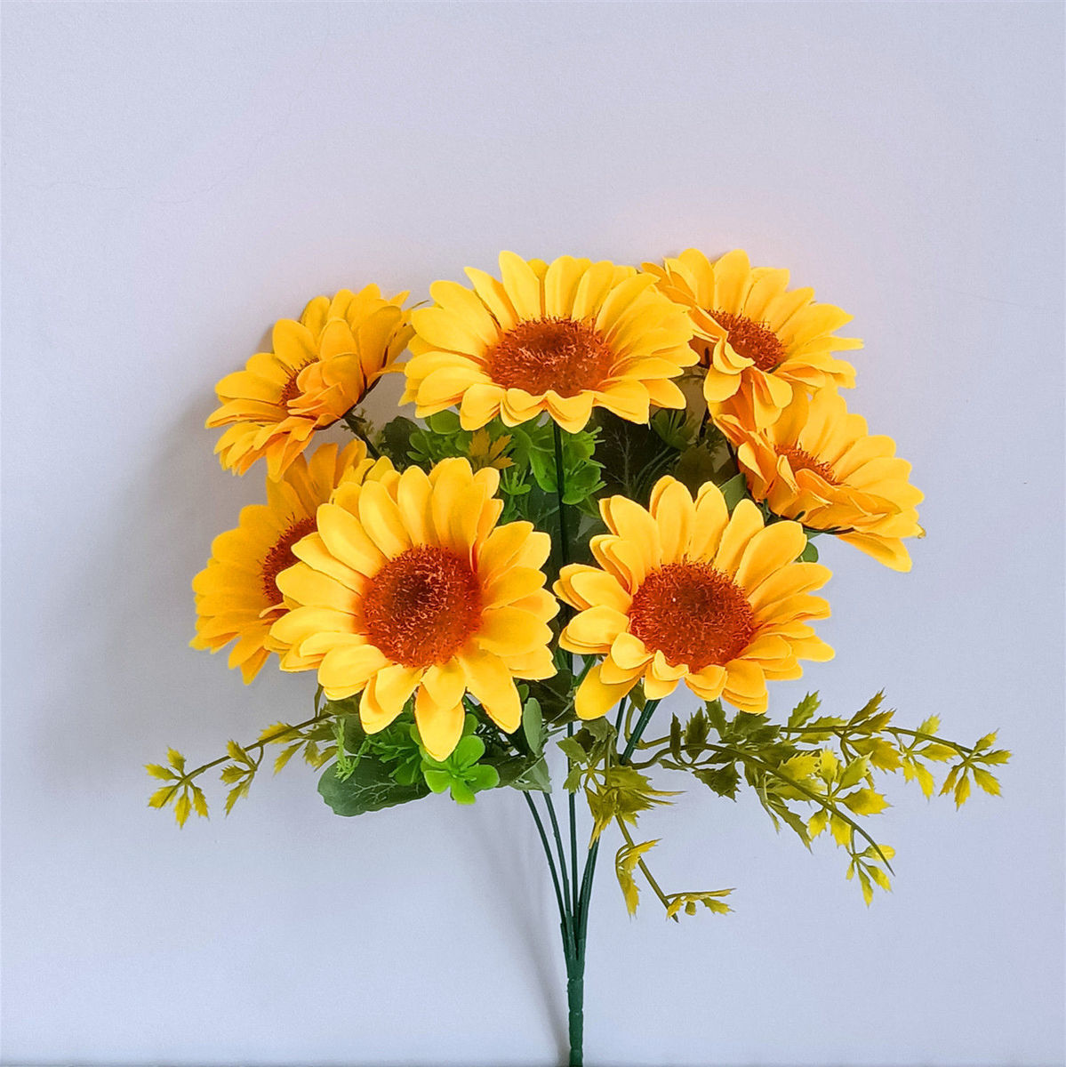 高品质仿真荷兰太阳花向日葵绢花假花塑料花舞蹈婚庆餐桌客厅装饰大7