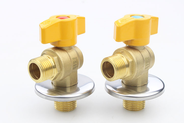 津弗角阀 4分大流量全铜三角球阀铜球芯dn15龙头热水器专用开关球阀
