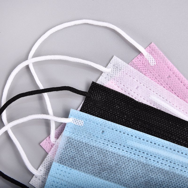 鸣宇(ming yu)日常防护 一次性口罩一二三层2000只1双层夏季超薄款两