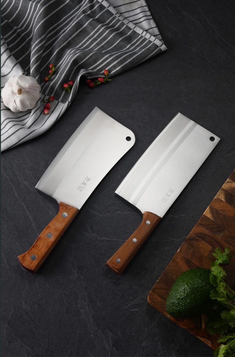锐利切片刀(锋利切蔬菜肉类) 方太不锈钢菜刀家用锋利切菜刀斩骨刀