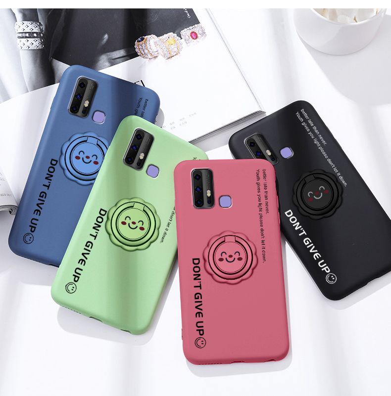 火豹vivoz6手机壳男女款z5创意防摔z6镜头全包字母笑脸指环支架5g版