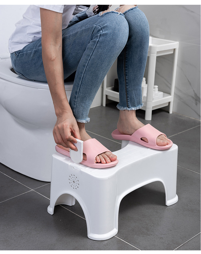 马桶凳垫脚凳子塑料家用儿童踩脚厕所蹲坑蹲便坐便闪电客登加厚成人