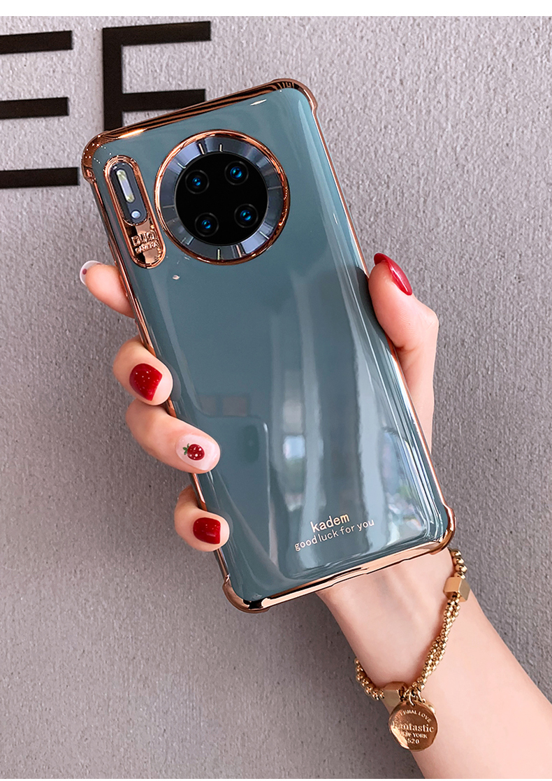 奶奶灰华为mate30pro手机壳限量版电镀mate30软硅胶套全包防摔气囊pro