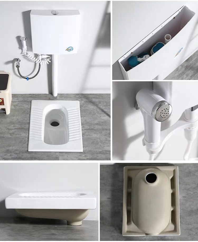 九牧王防臭蹲便器水箱卫生间便盆堵臭器大便器厕所蹲坑蹲厕家用型