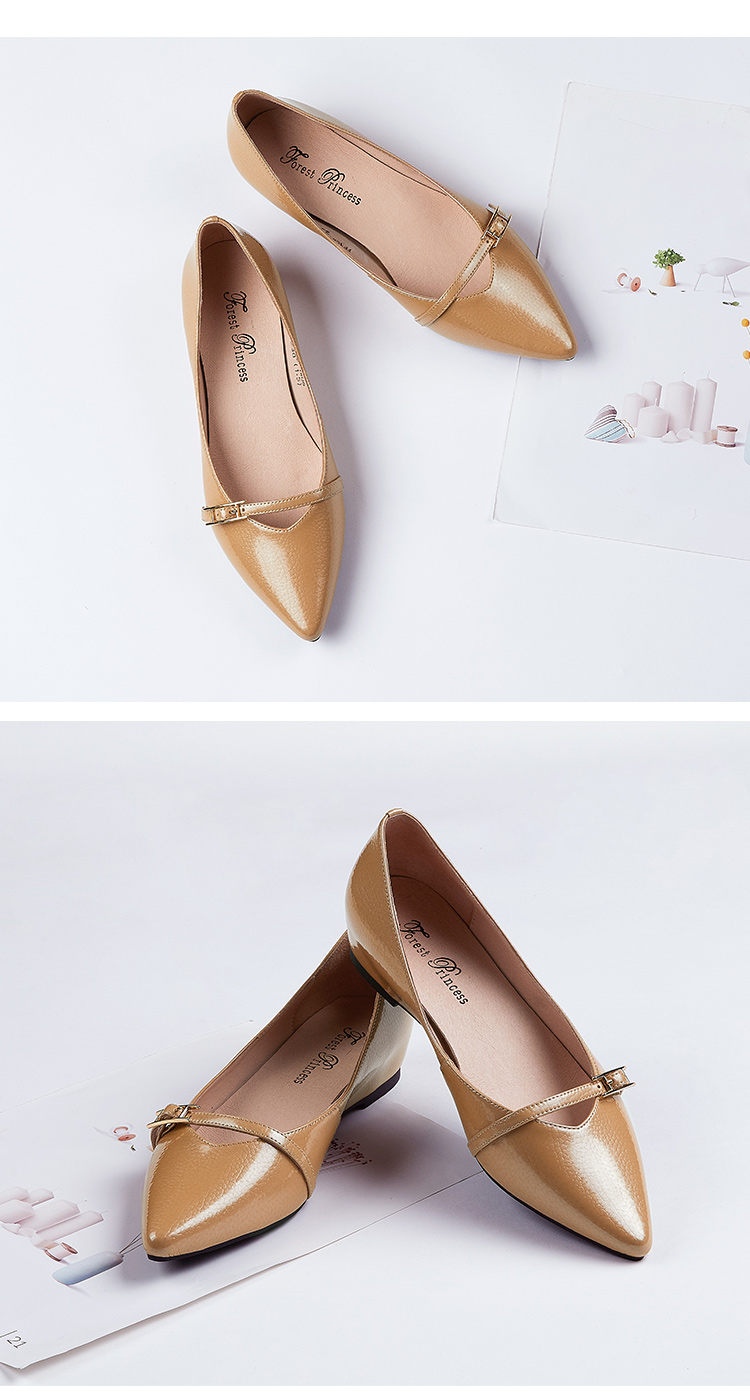 森林公主女鞋欧美平底鞋女尖头韩版百搭性感内增高浅口女单鞋春季新款