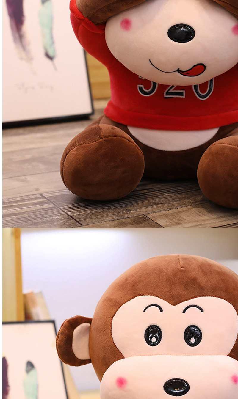 520三不猴卡通猴子公仔儿童毛绒玩具女生朋友生日礼物害羞猴娃娃军绿