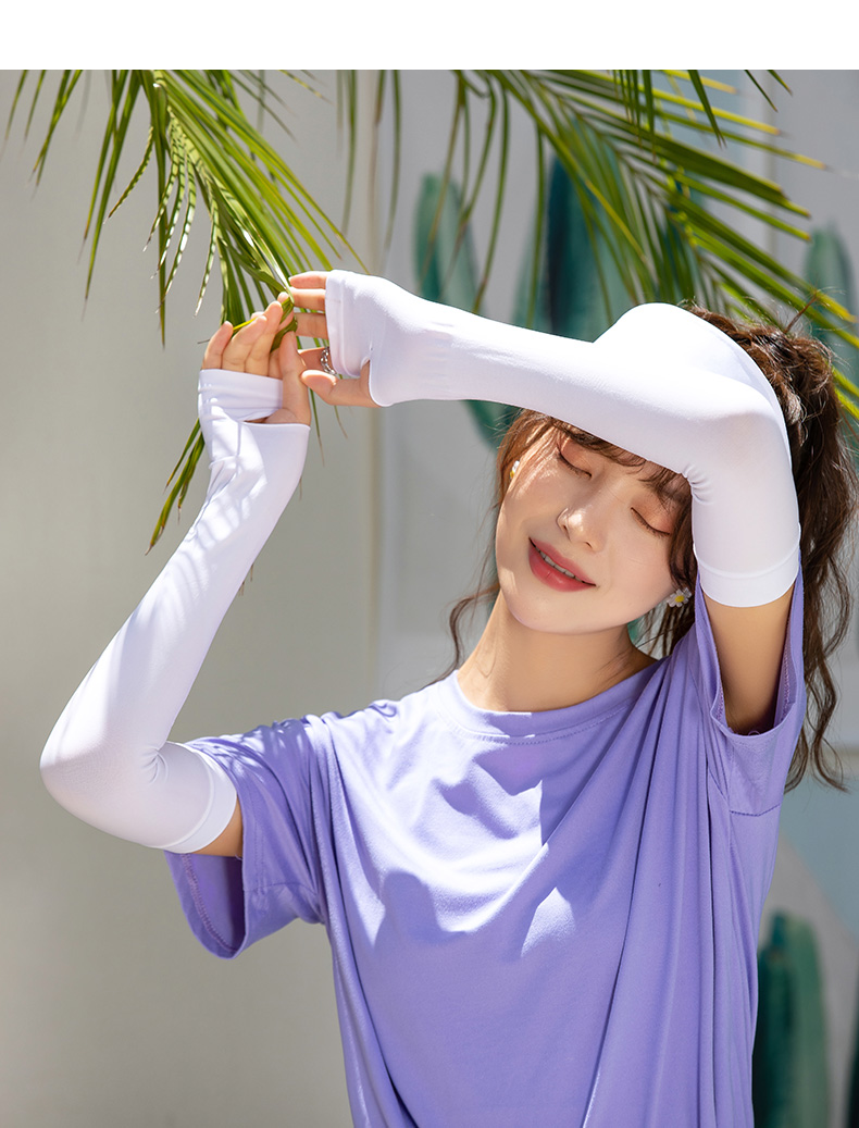 new lake手套 new lake冰丝袖套防晒女士手袖防 护臂手臂套袖夏季薄款