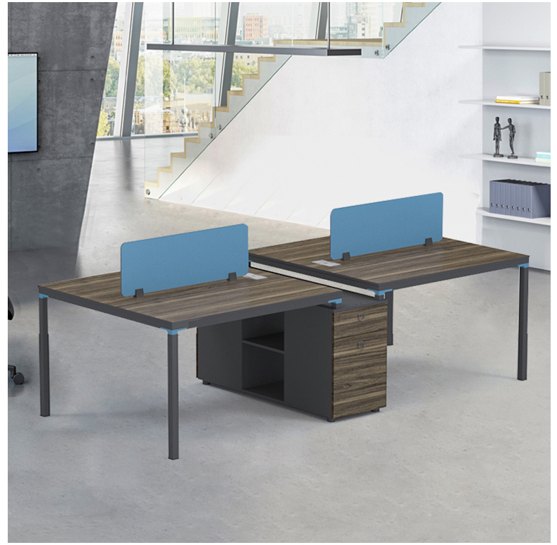 迪欧dious 现代简约 办公桌 屏风工位 hy-d0515h木桌屏