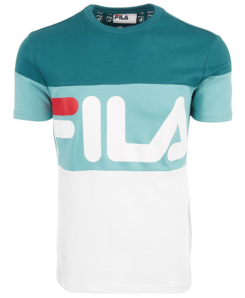 fila斐乐男装女装情侣装春夏季纯色宽松印花圆领短袖t恤