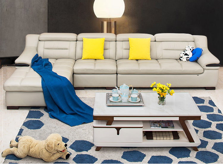 恒信家居hx简约现代真皮沙发皮质客厅家具套装头层牛皮小户型欧式现代