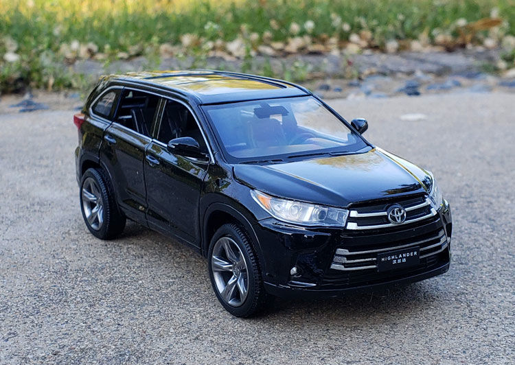 132汉兰达suv合金汽车模型原厂仿真金属车模摆件声光回力玩具车老款酒