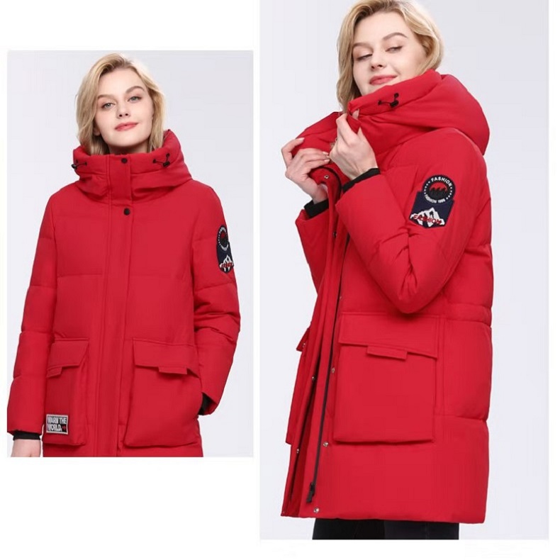 seashore 雪中飞冬季羽绒服 红