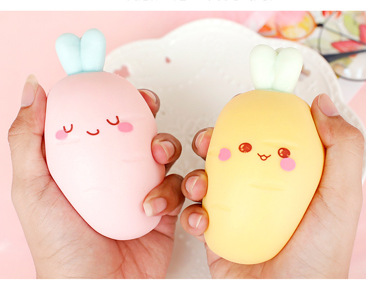 真智力仿真模型玩具po56 减压球胡萝卜学生儿童捏捏开心器成人发泄球