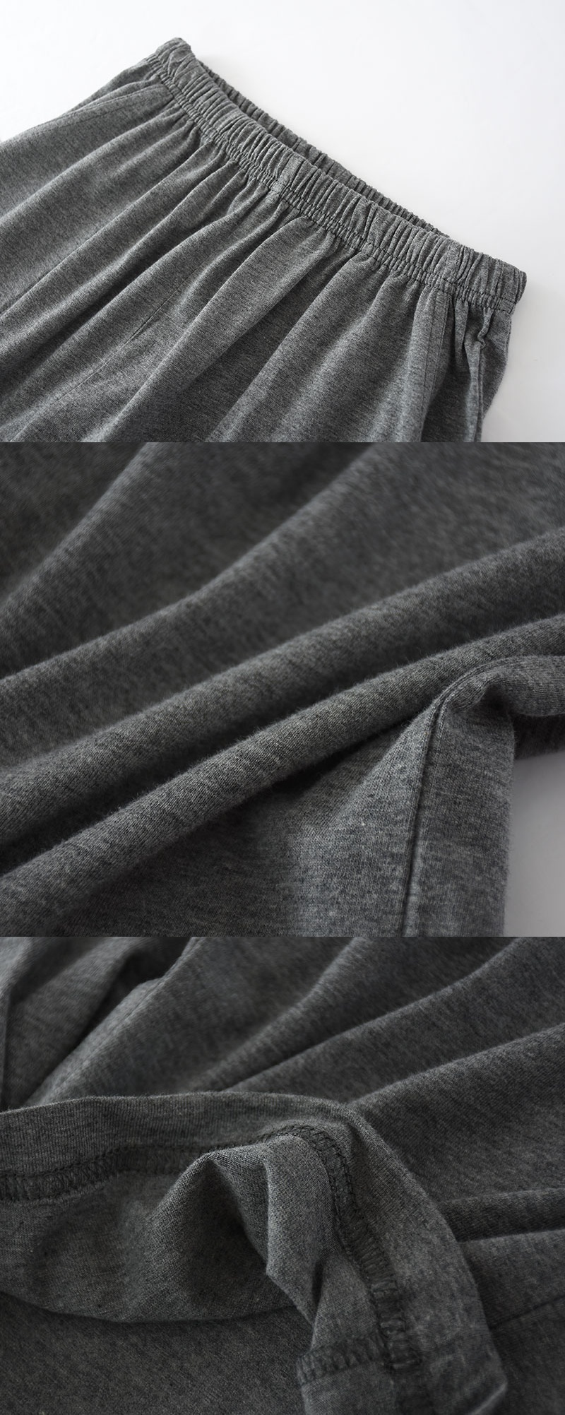 suntek2020年春夏秋季灰色棉青年男女大码家居裤七分裤裤运动休闲睡裤