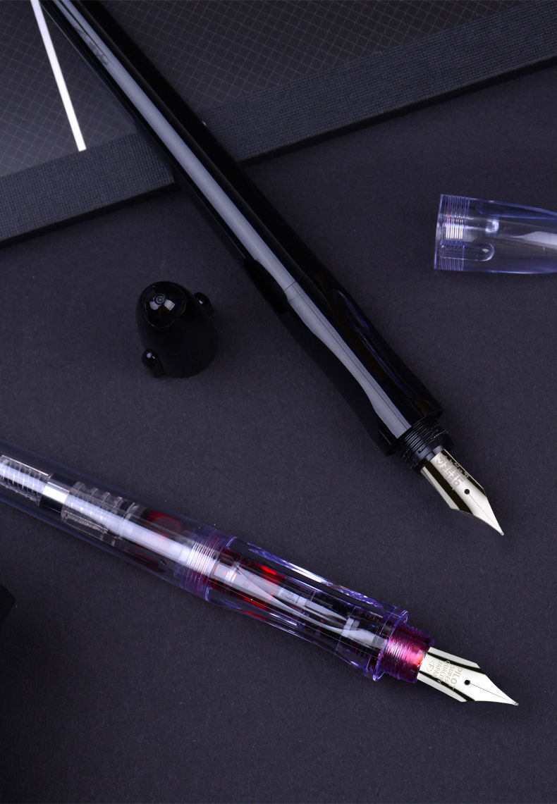 《日本百乐pilot卡利贵妃速写透明钢笔fp-50r60r学生书写用成人练字