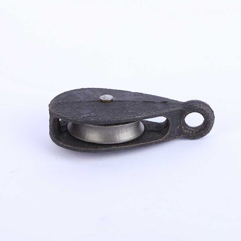 jing ping钢丝绳小滑轮滑车滑轮 铸铁 一体式小号微型定滑轮起重滑轮