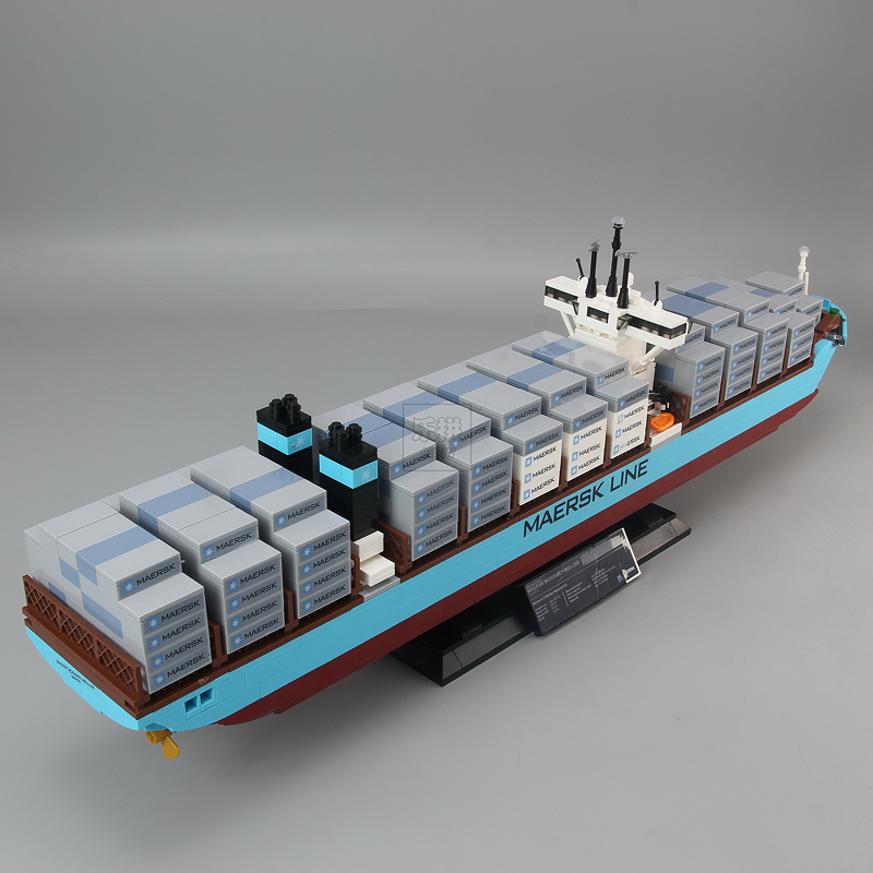 兼容乐高诺高创意系列马士基货运船集装箱货轮10241积木玩具22002