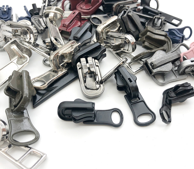 3/5/8号金属拉头旋转双面树脂拉链头8号两面穿外套拉链带锁拉锁头