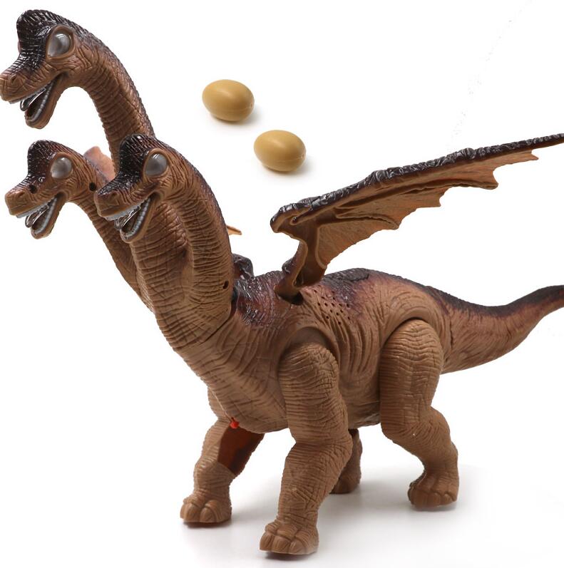 舒弗(lachouffe)电动恐龙三头腕龙会声光会走路声光走路下蛋灯光音乐