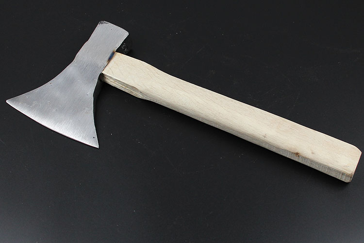 敬平木工斧头野营柴斧采伐斧锻打斧头木柄斧双刃斧砍柴斧