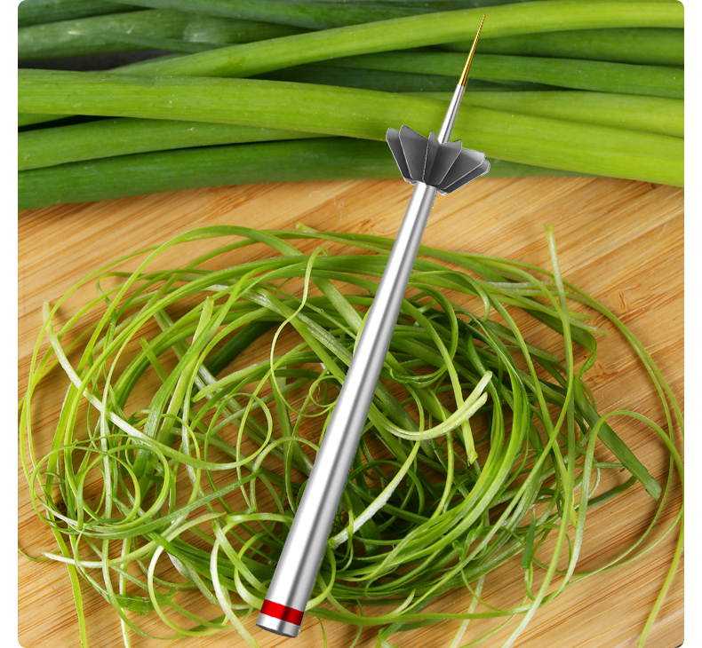 敬平(jing ping)厨房小工具切丝器--7587 梅花葱丝刀超细切葱丝器越南