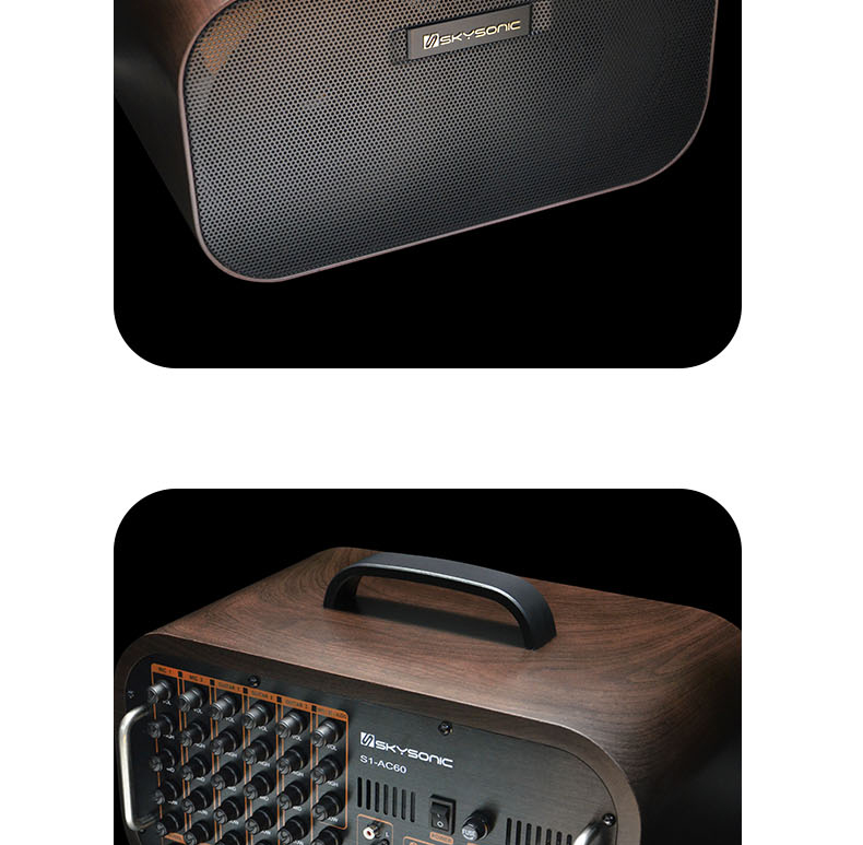 天音吉他音箱s1ac60弹唱电木吉他音响充电街头卖唱户外直播