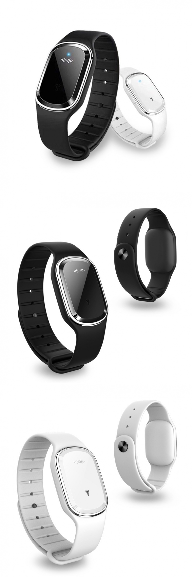 个人店其他品牌驱蚊驱虫 白色 智能驱蚊手环 超声波儿童孕妇成人硅胶