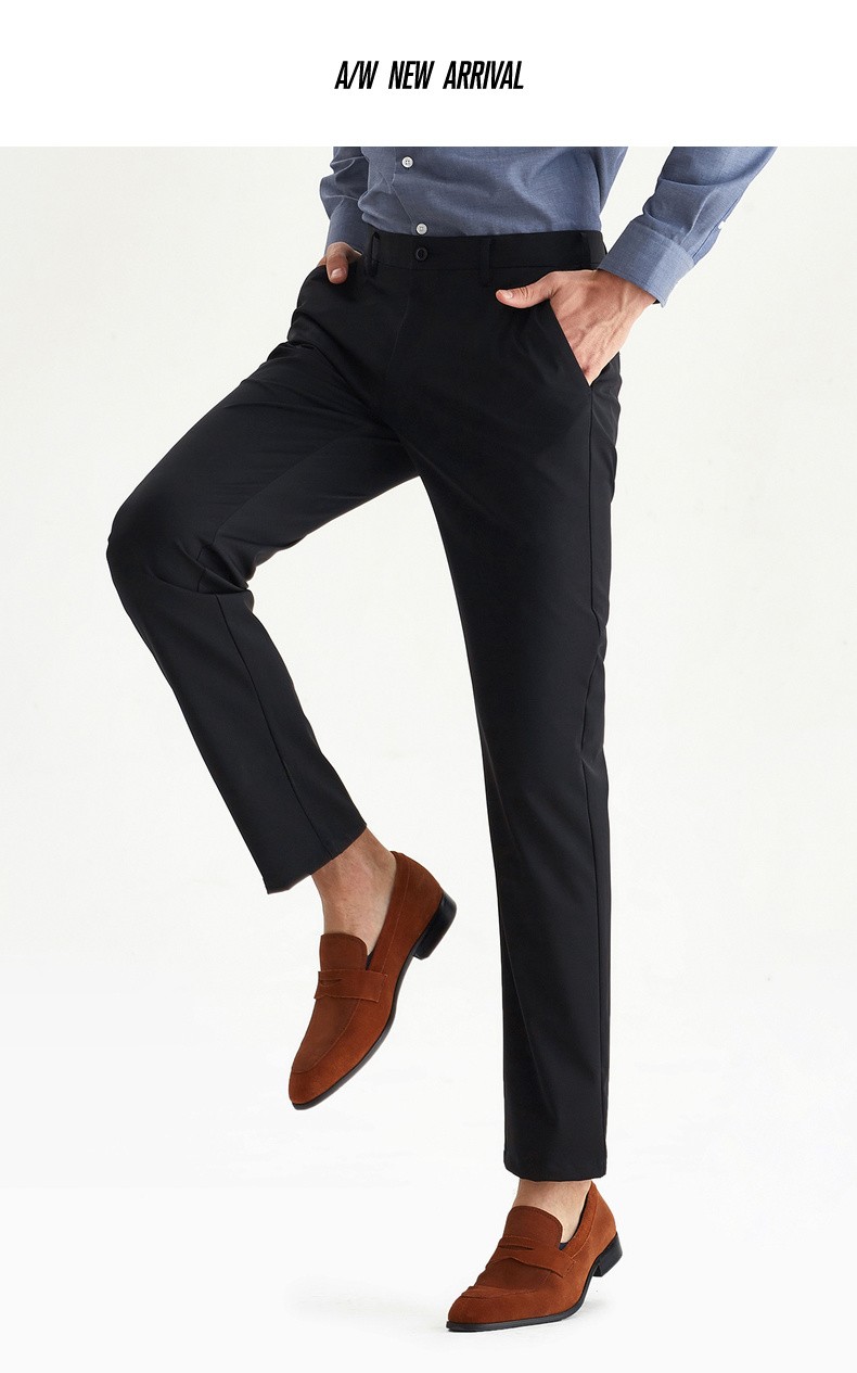 柒牌男裤休闲裤男2019秋季男士商务休闲工装裤弹力裤子