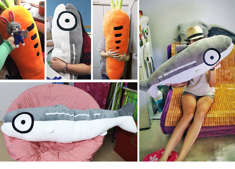 超级新品 毛绒玩具大马哈鱼抱枕玩偶儿童宝宝布娃娃睡觉抱女生创意