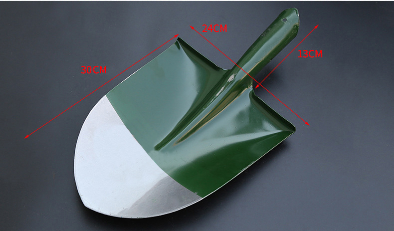 启盟qm80073铁锹方头锹尖头锹泥锹煤灰锹煤锹带锹柄大号尖头锹30cmqm