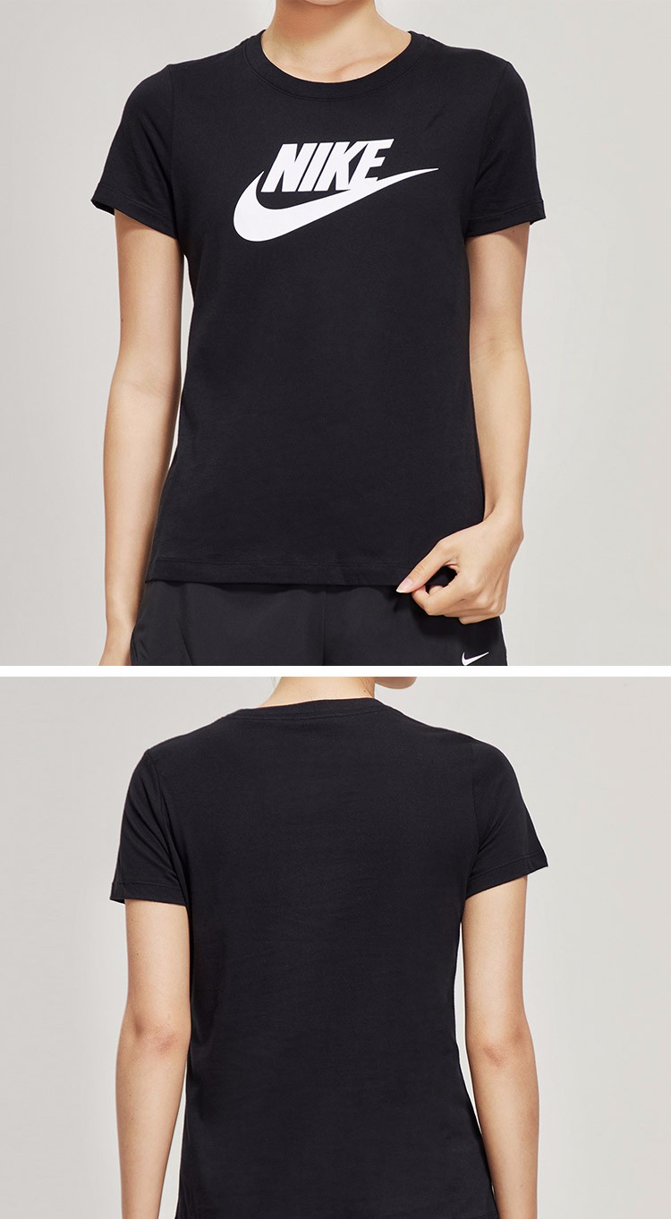 nike耐克女短袖t恤2019夏季新款justdoit休闲透气圆领上衣ci1384100