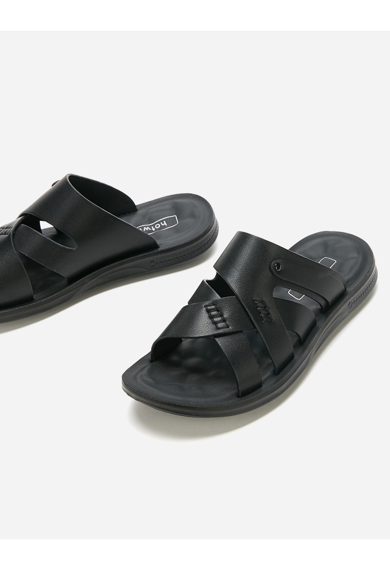 热风(hotwind)男士凉鞋h64m9210 热风hotwind潮流时尚男士凉拖平底