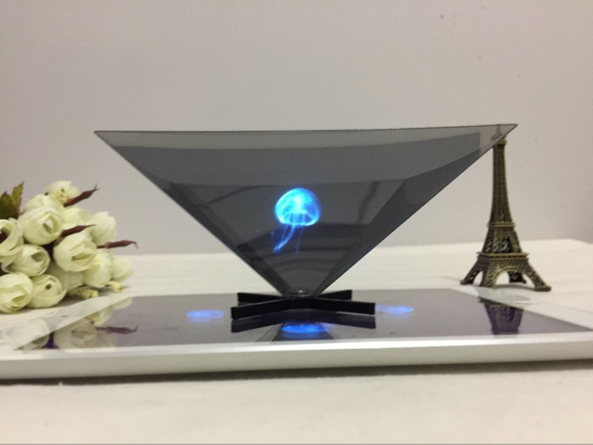 1套diy全息3d投影仪ipad金字塔科学小手工小制作3d全息发明diy材料
