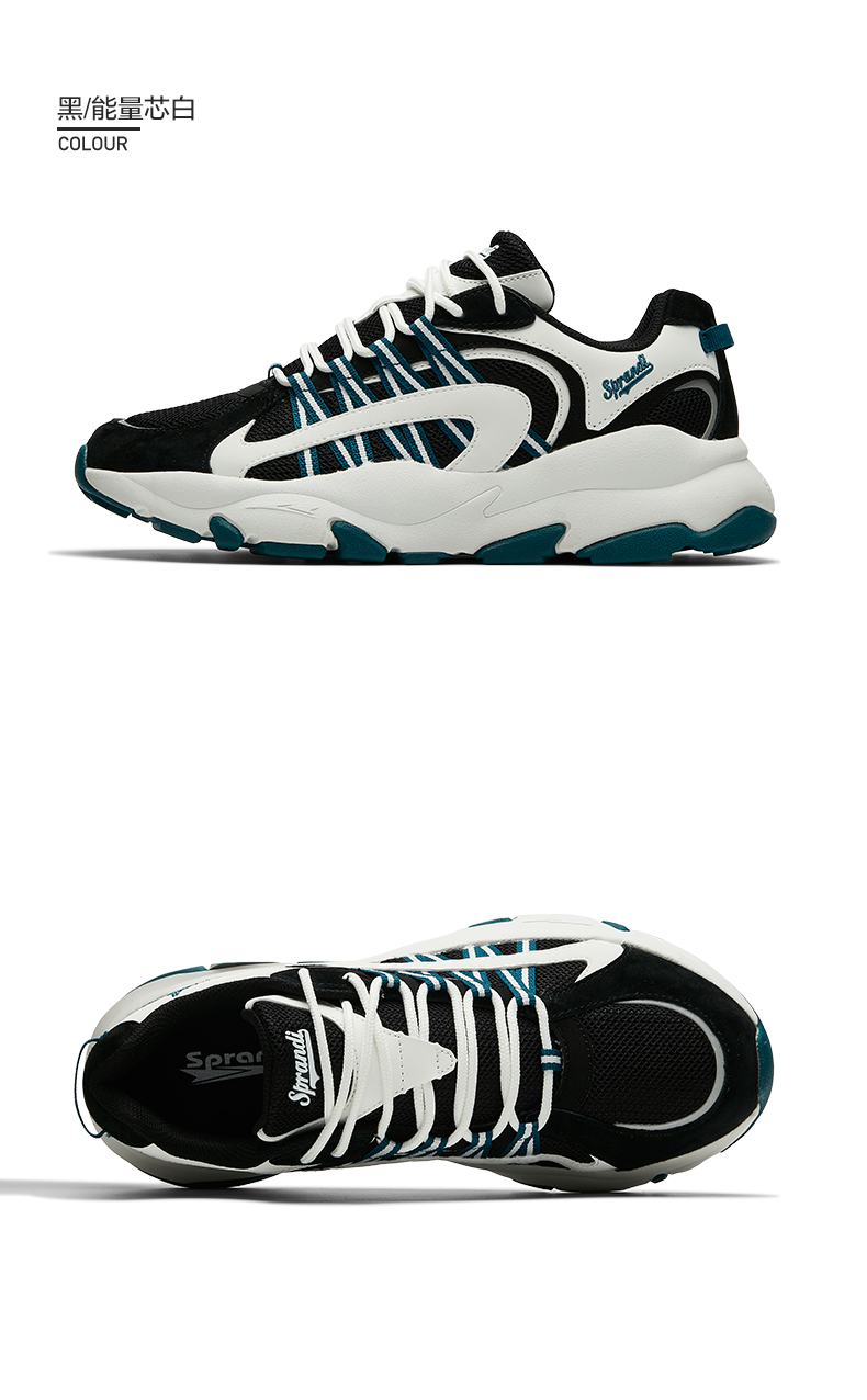 sprandi斯潘迪男鞋运动鞋2020夏季网面透气老爹鞋子男士休闲鞋潮s10