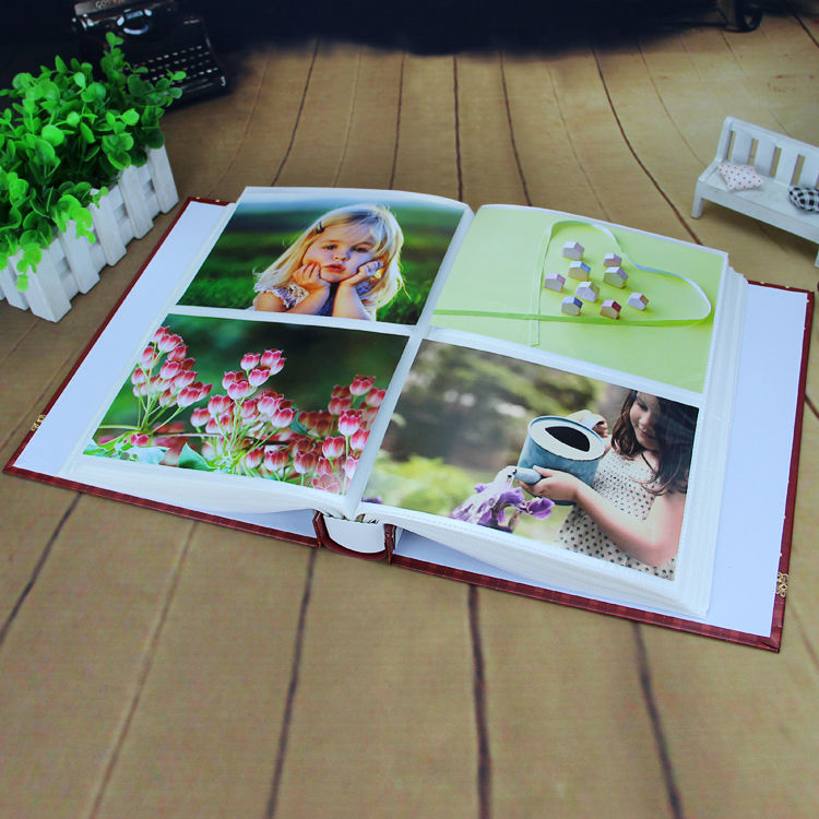 相册大6寸200张插页式6寸过塑封相册宝宝成长居家影集4d全景相簿过塑6