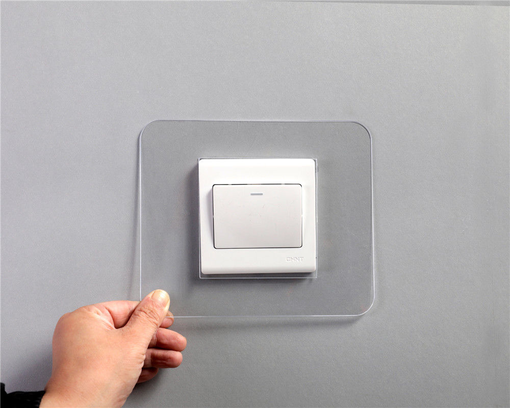 3个开关保护套插座开关贴墙贴家用开关亚克力现代简约装饰贴新梅兰竹