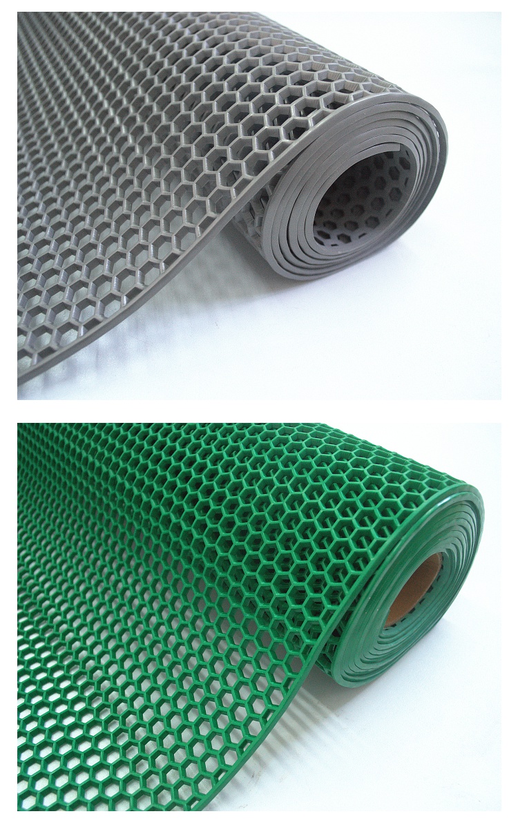 六角网格pvc塑料地垫防滑垫浴室泳池游泳馆镂空脚垫垫厨房地毯 三维