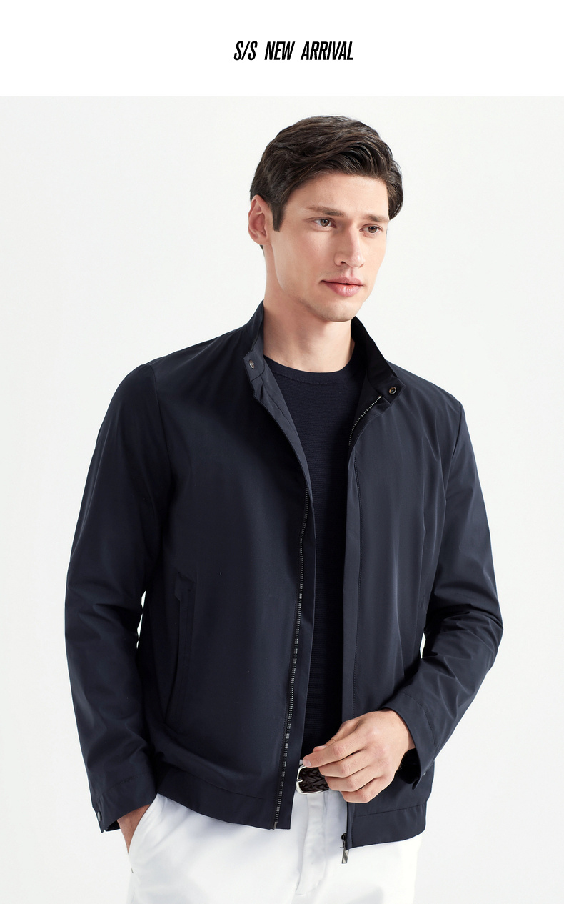 柒牌seven男装夹克春季休闲潮流茄克外套时尚商务男士百搭外衣