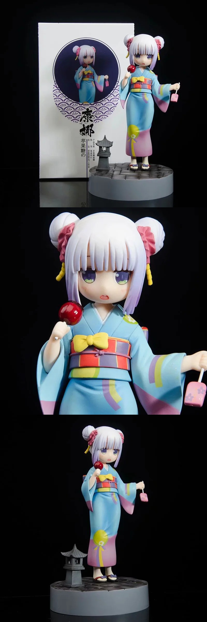 小林家的龙女仆康娜康娜酱康纳酱浴衣版可发光模型盒装摆件