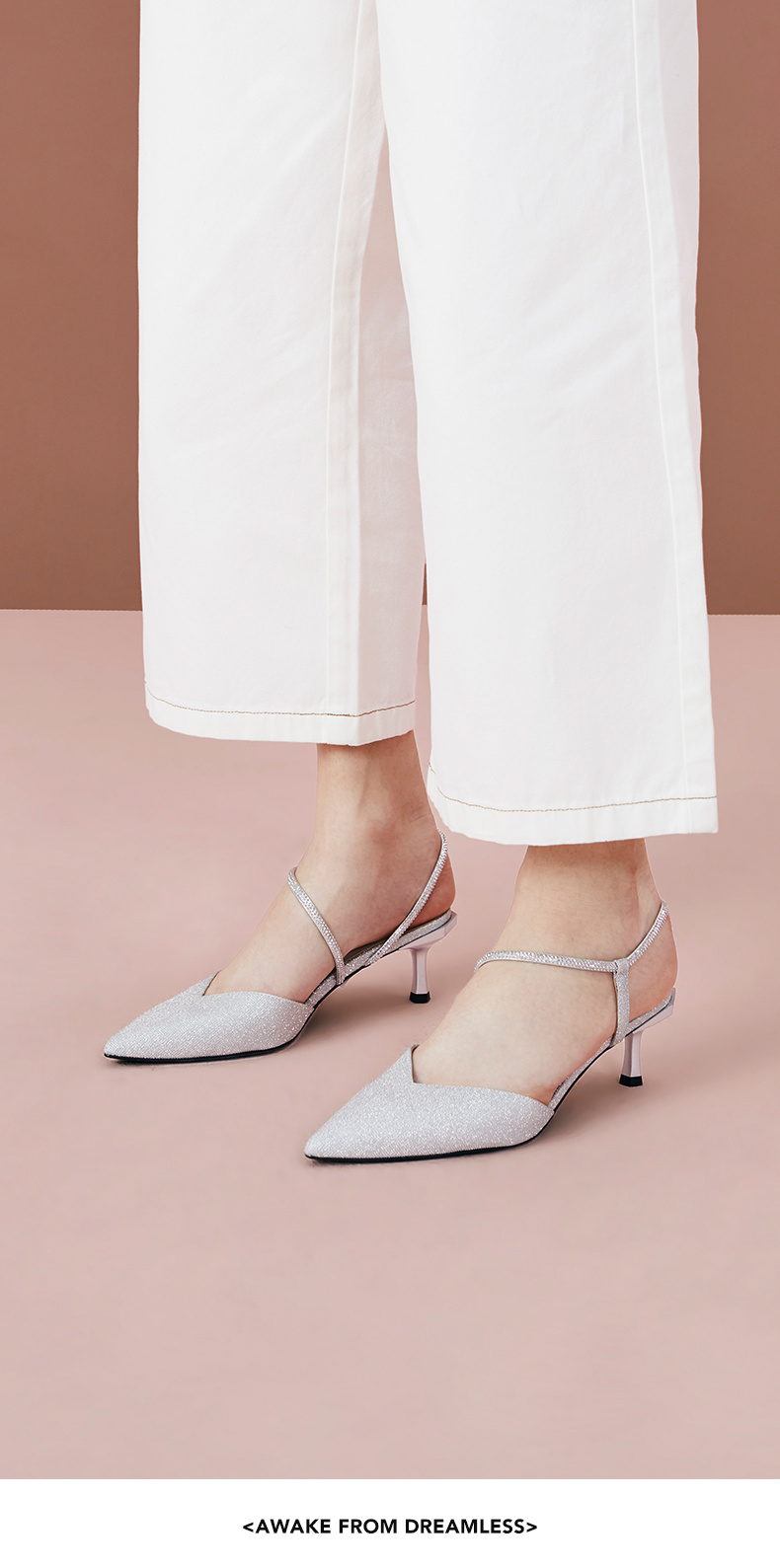 热风hotwind女士单鞋尖头细高跟百搭浅口女鞋h35w9303