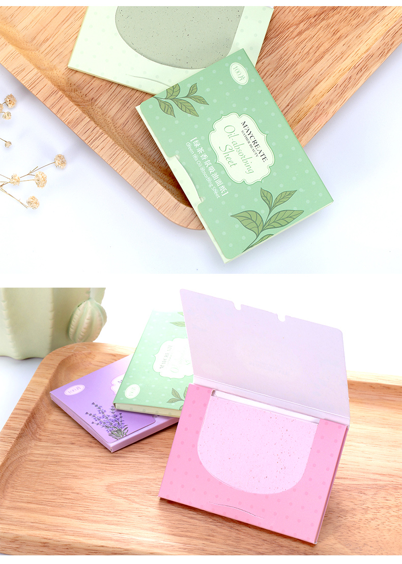 健美创研 100片吸油纸 面部女控油脸部吸油面纸男士夏季补妆刘海清洗