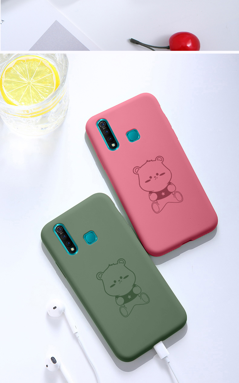手机壳vivoz3小熊软壳vivoz5情侣卡通男女款网红个性全包防摔创意外壳