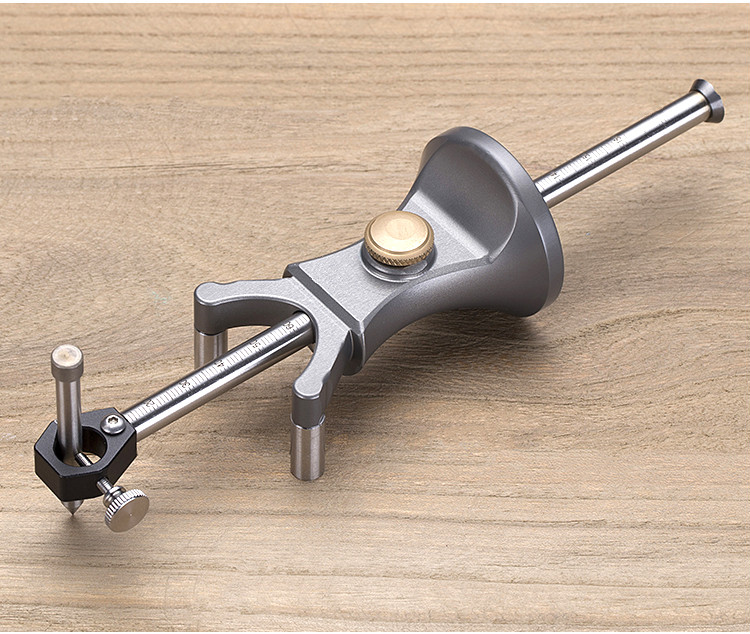 定做 木工直线圆弧两用划线器平行画线器木工工具多功能划线工具 均色