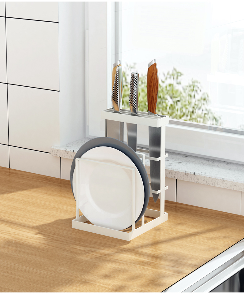 刀架插刀架放砧板案板收纳架多功能厨房置物架刀具刀座菜板菜刀架